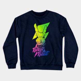 Rockin Rabbit v02 Crewneck Sweatshirt